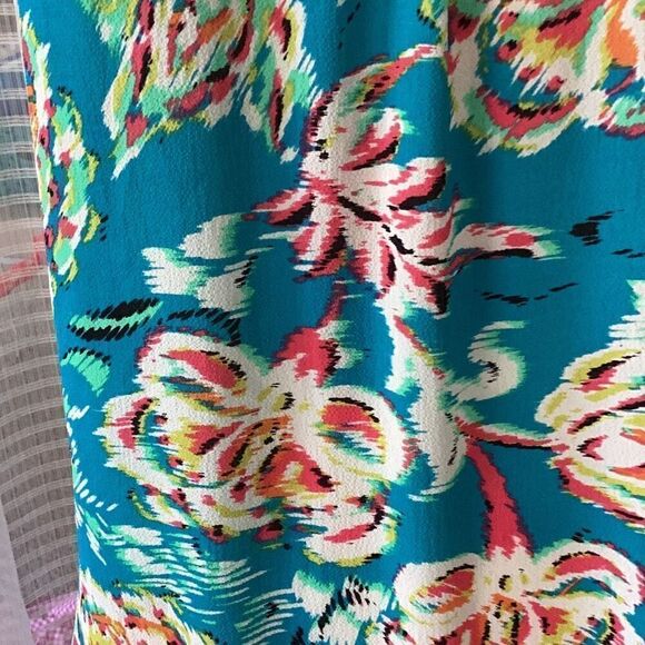 ReneeC. Floral Print Tank Halter Top Women’s Medium - Picture 5 of 6